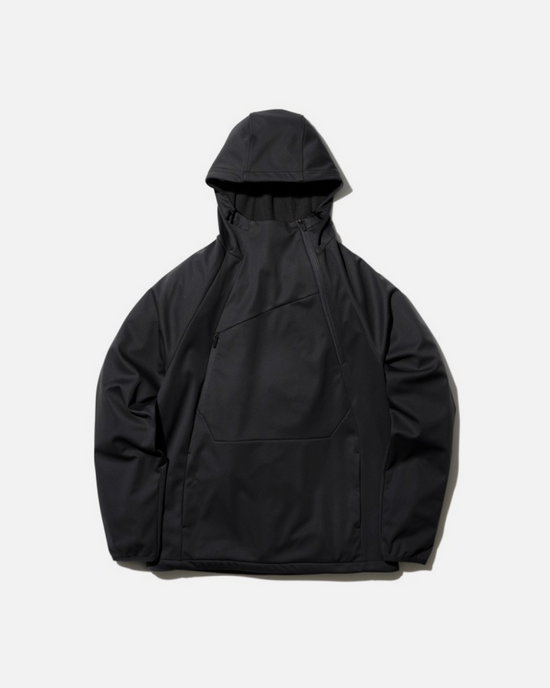 Recycled Soft Shell Hoodie - Black