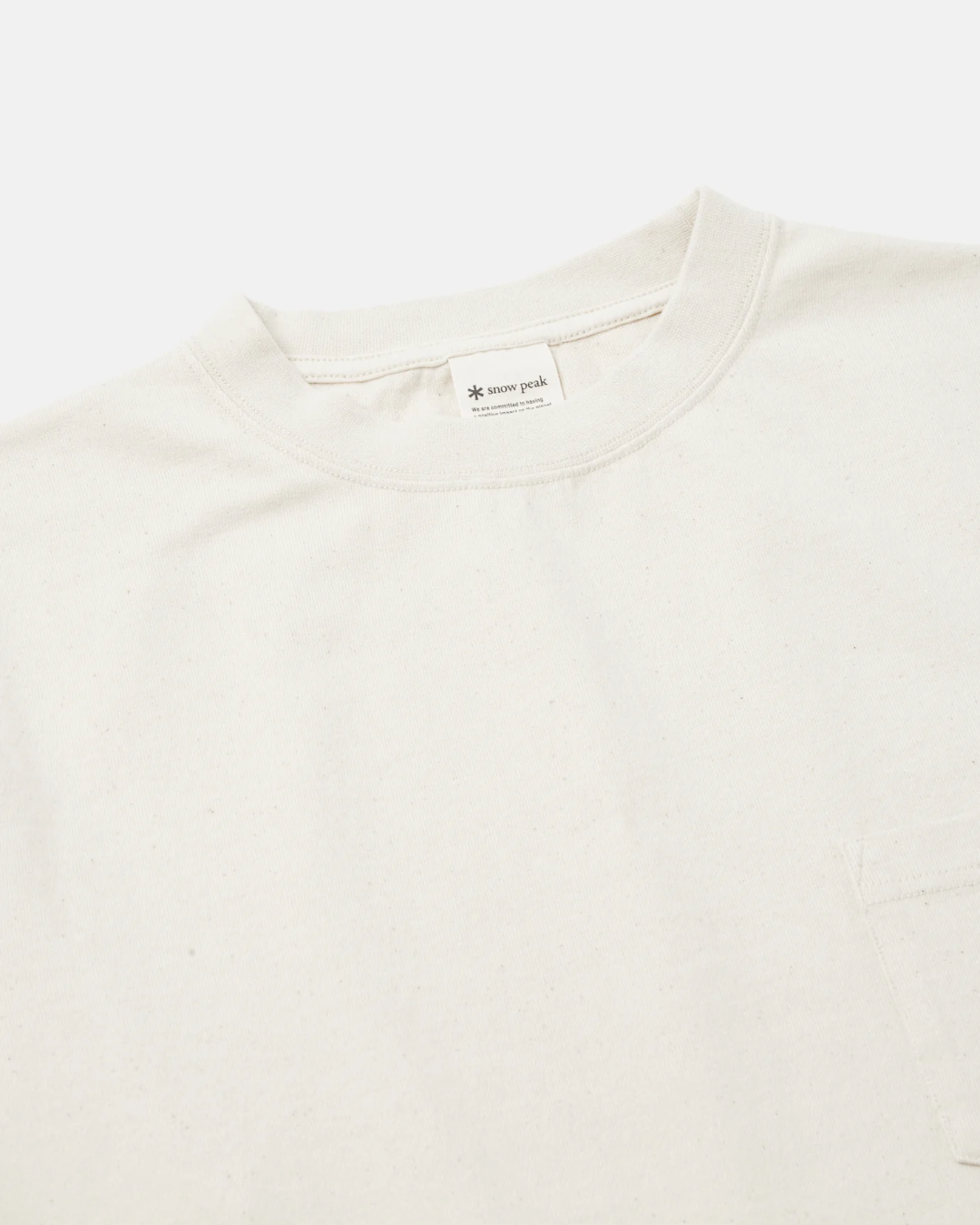 Recycled Cotton Heavy Long Sleeve Shirt - Ecru