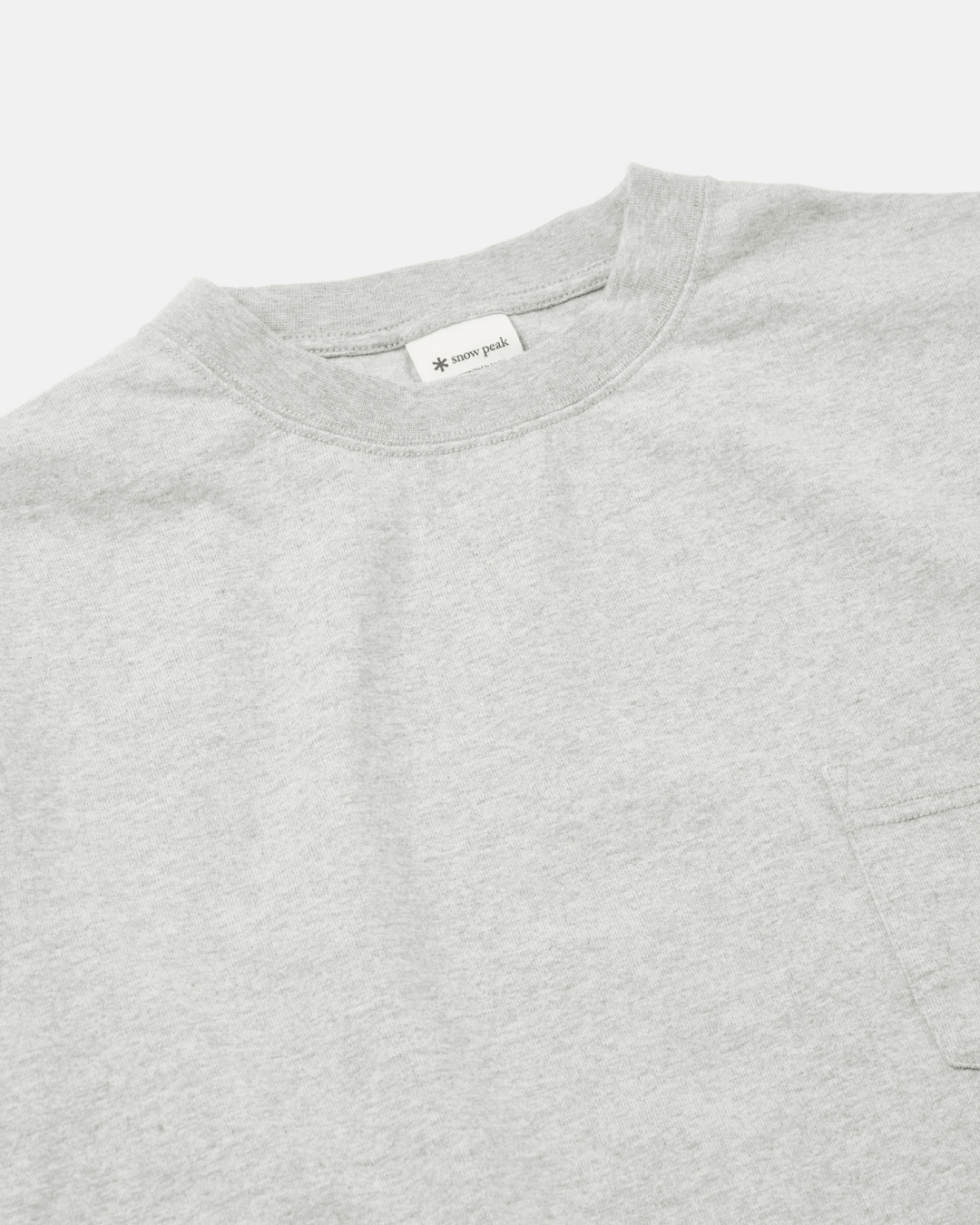 Recycled Cotton Heavy Long Sleeve Shirt - Grey