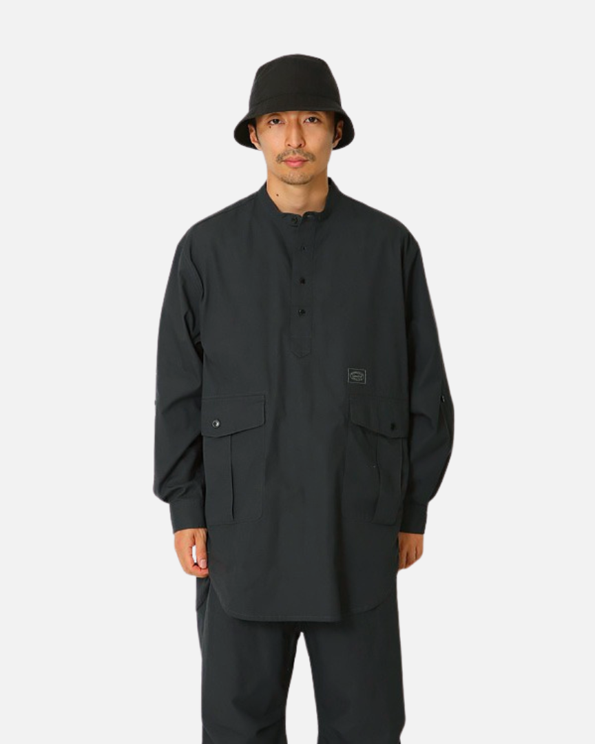 TAKIBI Light Ripstop Pullover - Black - L